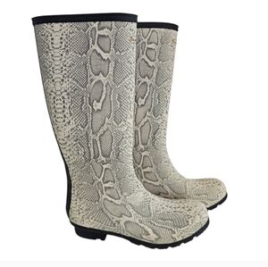 Bearpaw Constance Snake Print Rain Boots